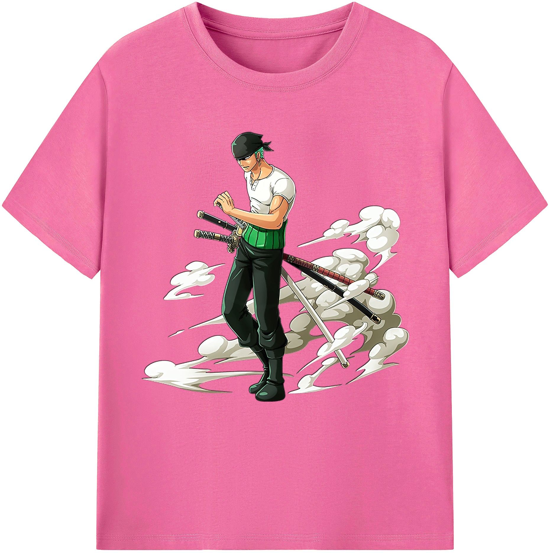 ワンピース ロロノア・ゾロ ONE PIECE Roronoa Zoro レディースカジュアルプリントTシャツ（綿100％）